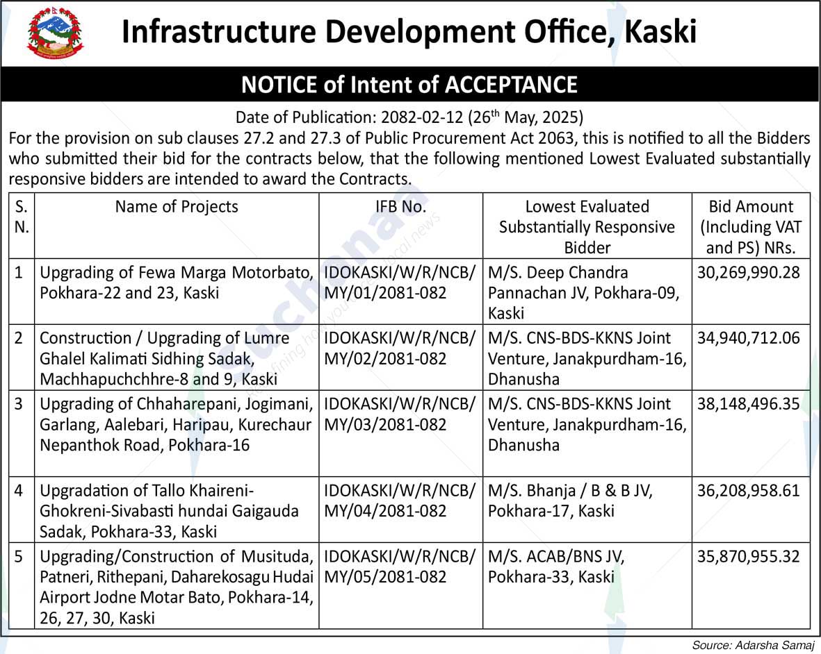 Infrastructure Development Office, Kaski