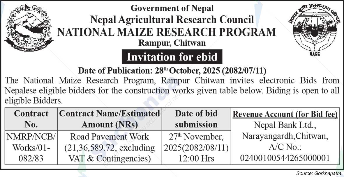National Maize Research Program, Rampur, Chitwan