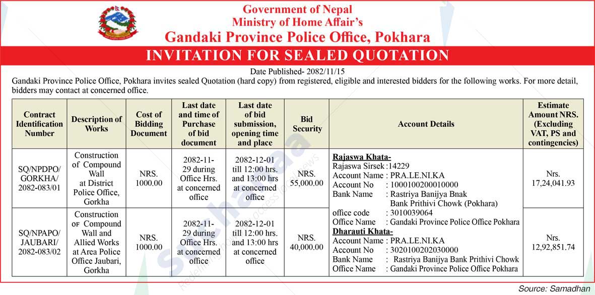 Gandaki Province Police Office, Pokhara