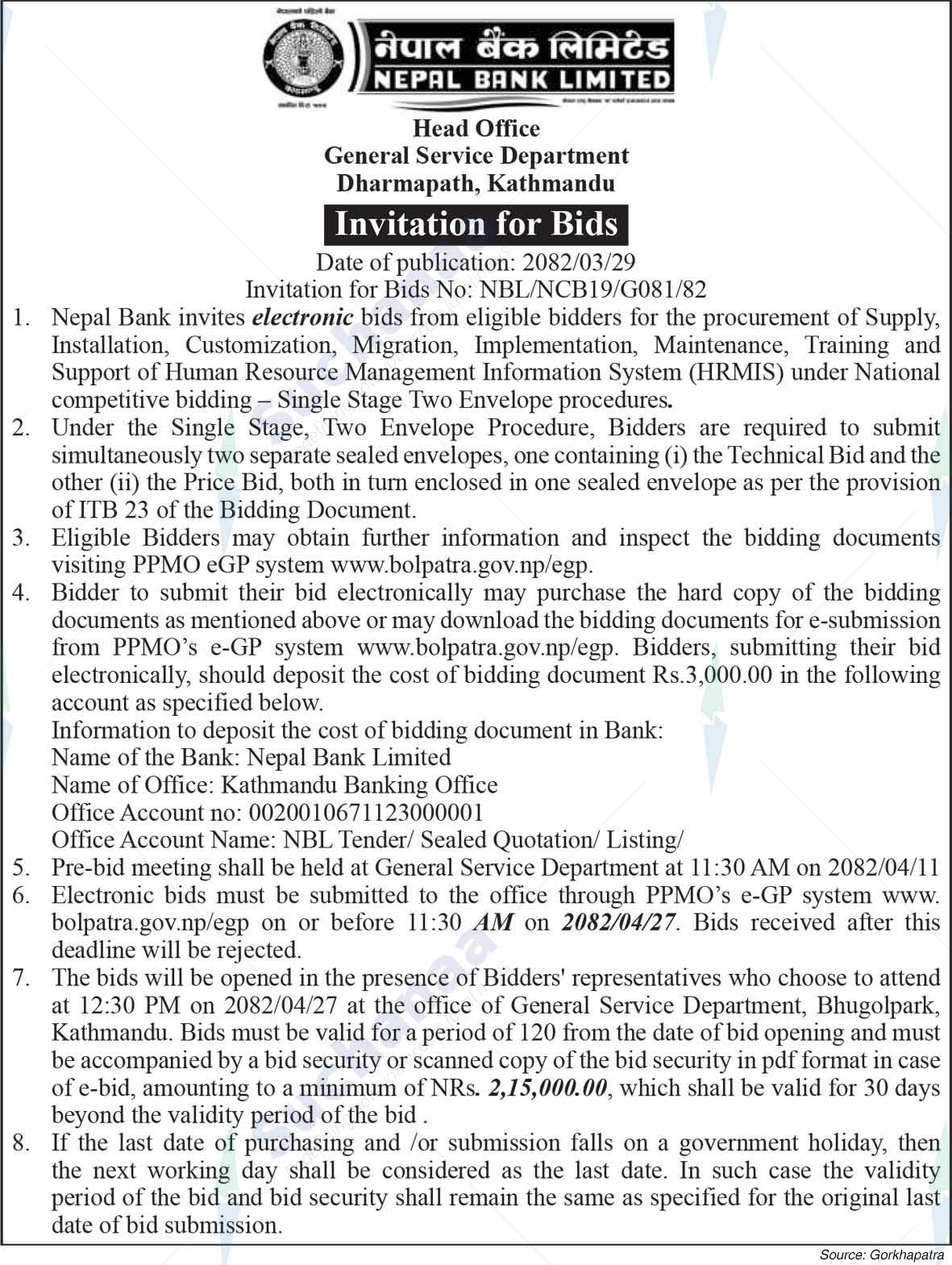 Nepal Bank Limited