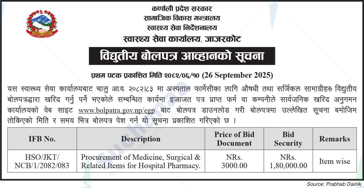 Directorate Health Services Office, Jajarkot