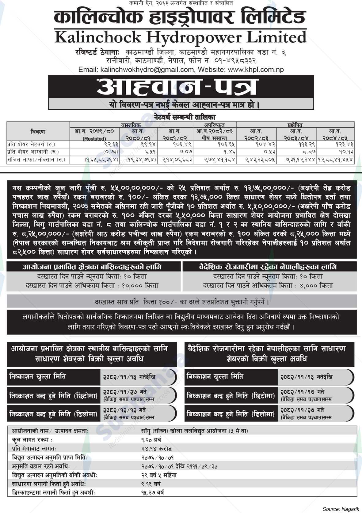 Kalinchowk Hydropower Limited