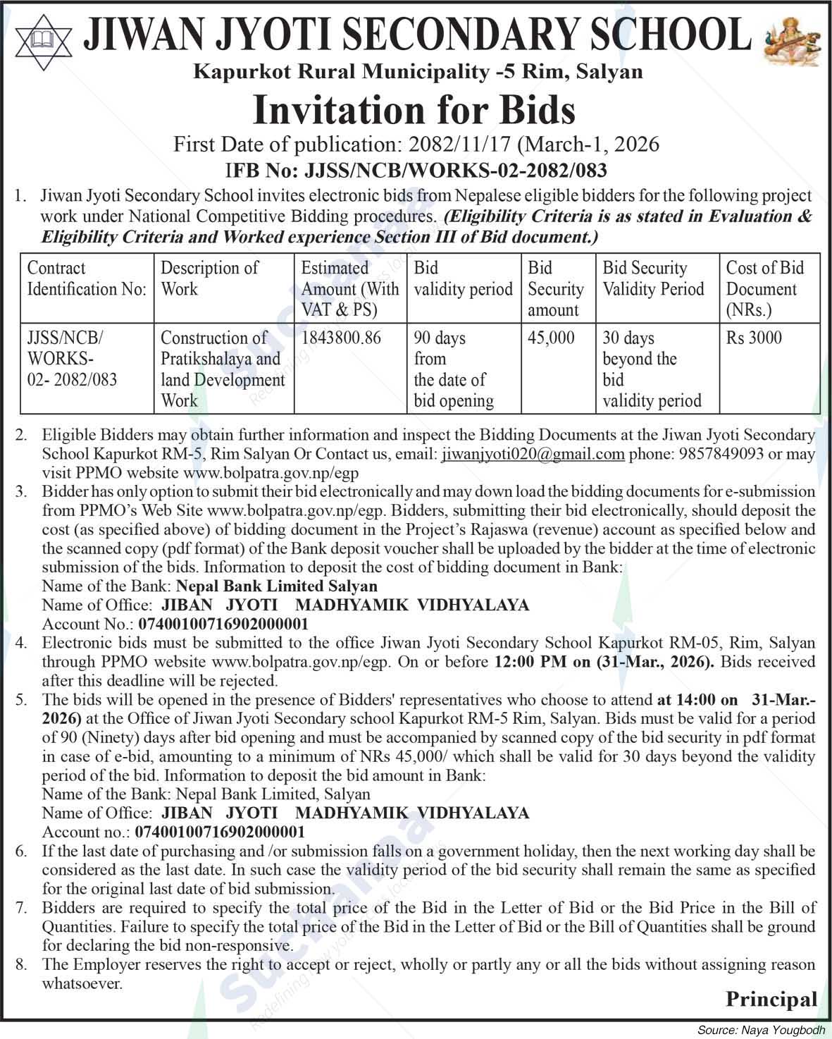 Jiwan Jyoti Secondary School, Salyan