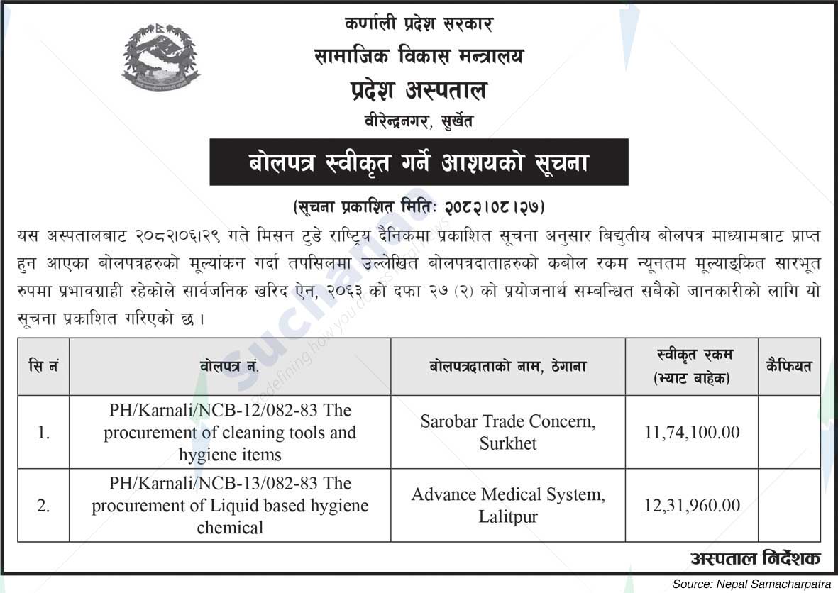 Provincial Hospital, Birendranagar, Surkhet