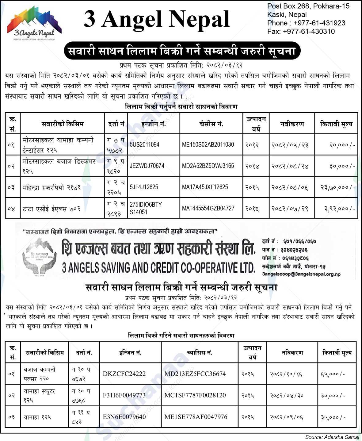 3 Angels Saving And Credit Co-operative Ltd,