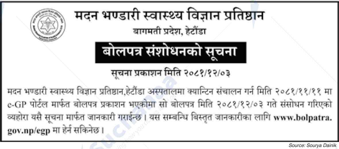 Madan Bhandari Institute of Health Sciences