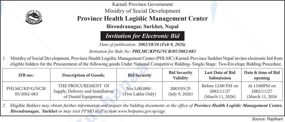 Province Health Logistic Management Center, Surkhet