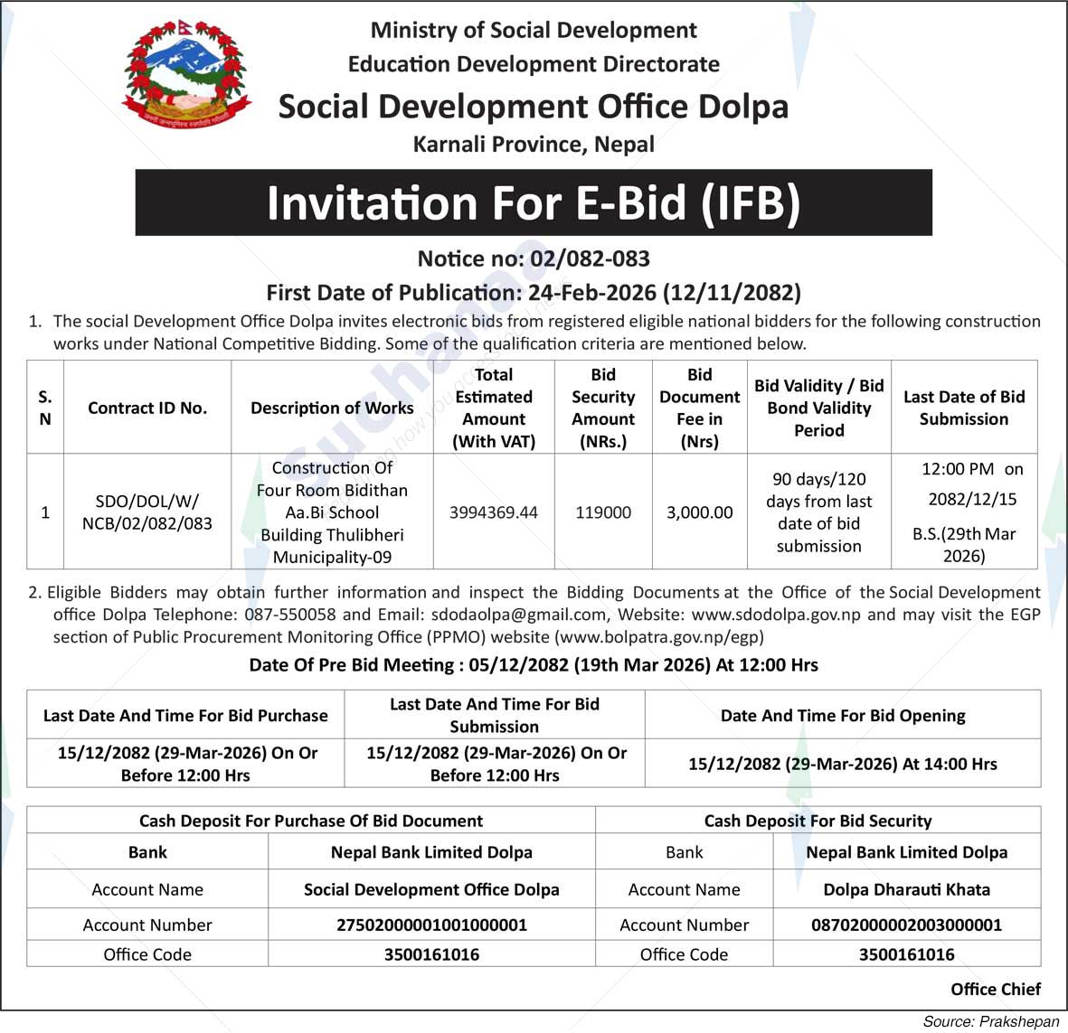 Social Development Office, Dolpa