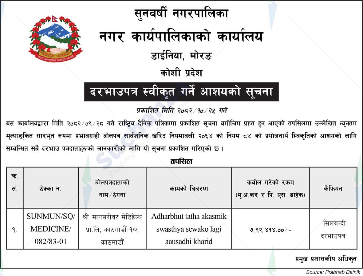 Sunawarshi Municipality