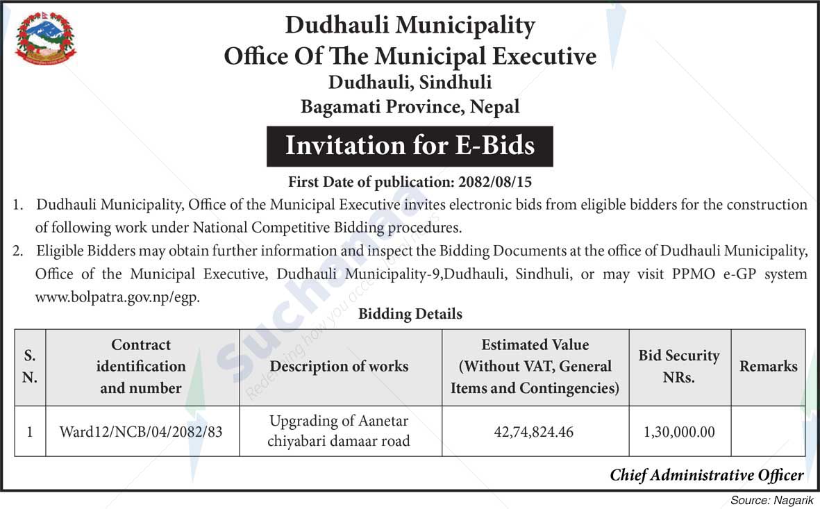 Dudhauli municipality