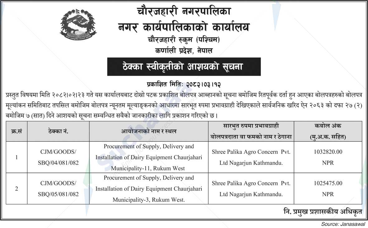 Chaurjahari Municipality