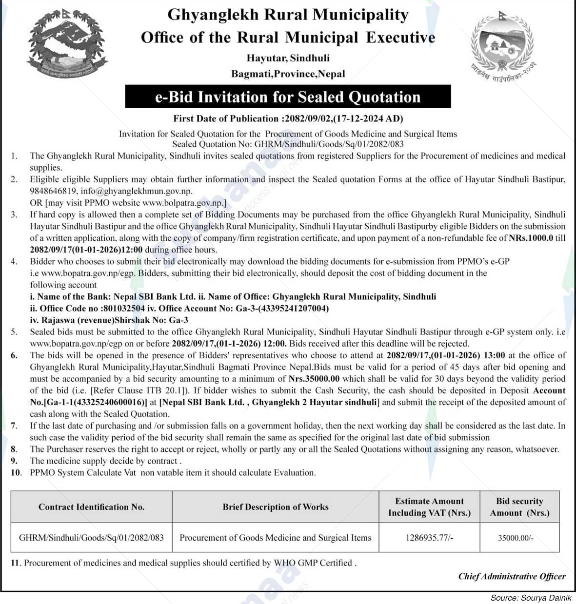 Ghyanglekh Rural municipality