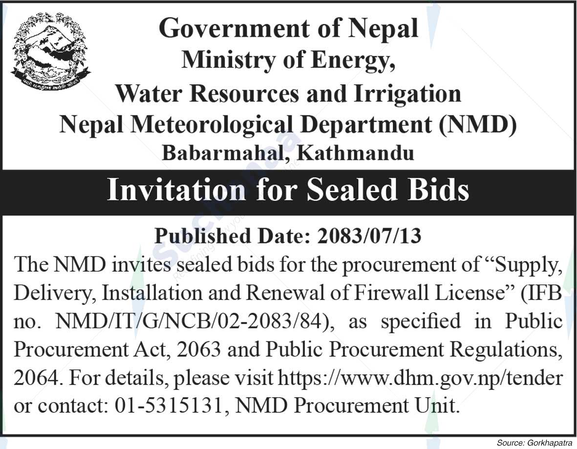 Nepal Meteorological Department (NMD), Kathmandu