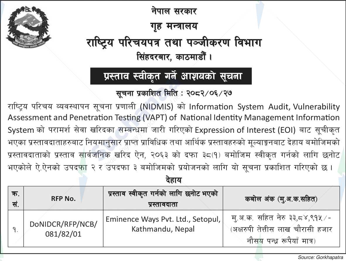 Department of National Id and Civil Registration