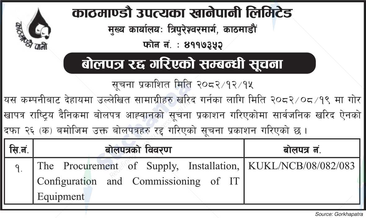 Kathmandu Upatyaka Khanepani Limited