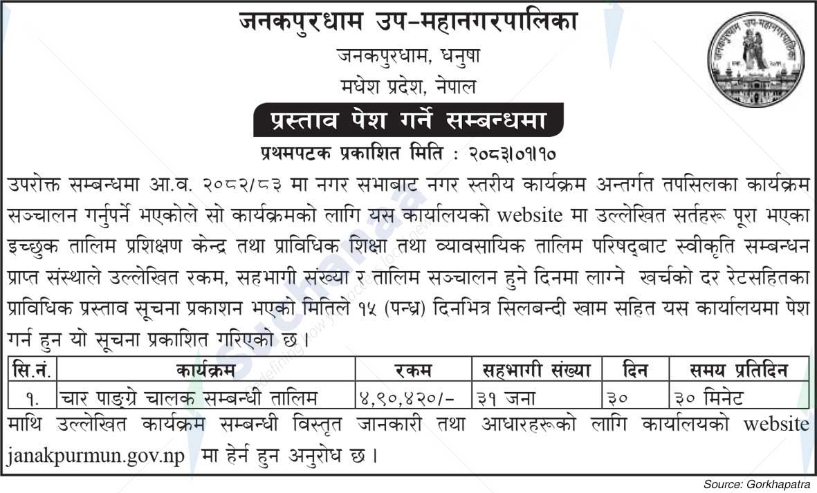 Janakpurdham Sub-Metropolitian City