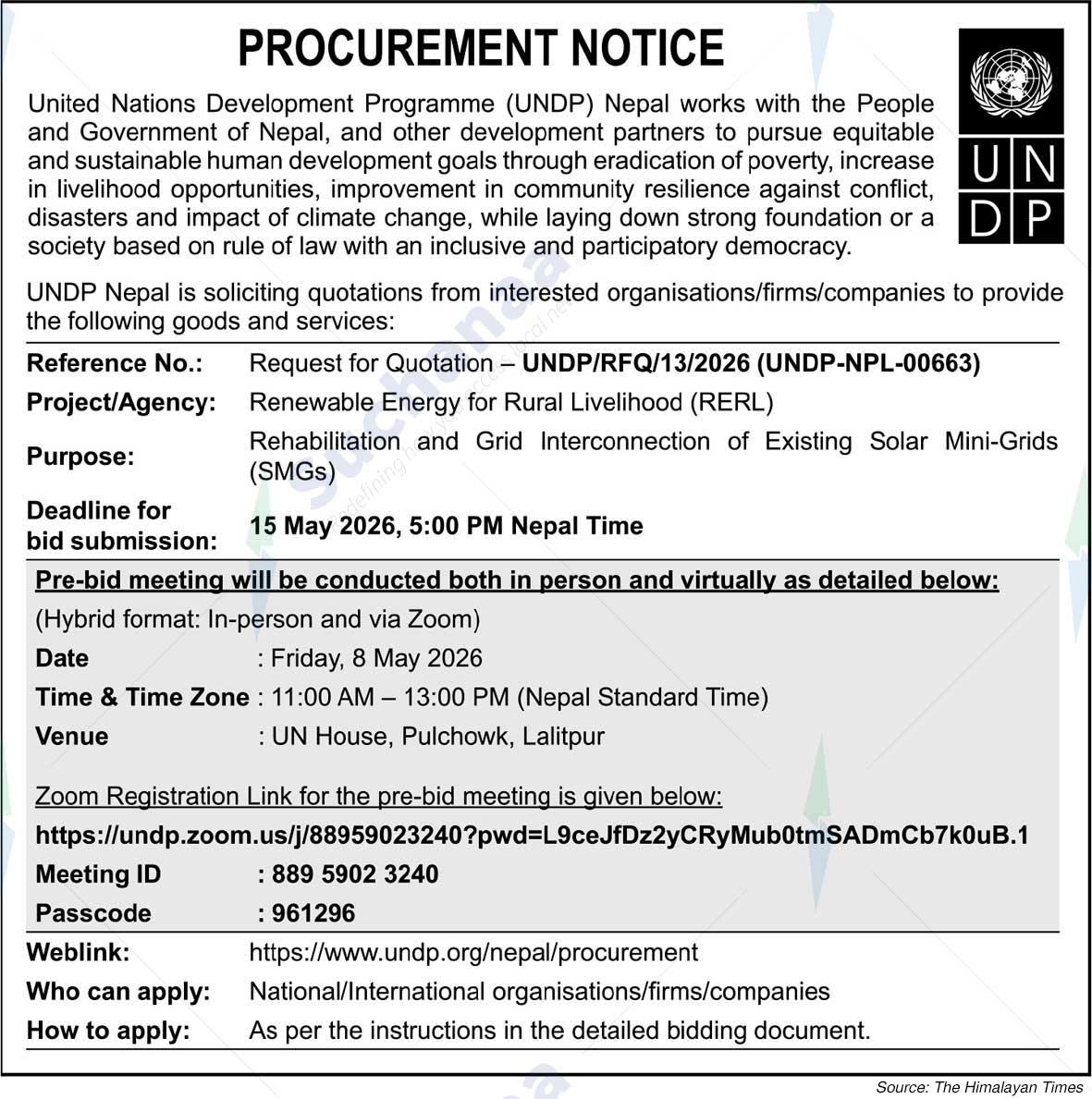 United Nations Development Programme (UNDP)