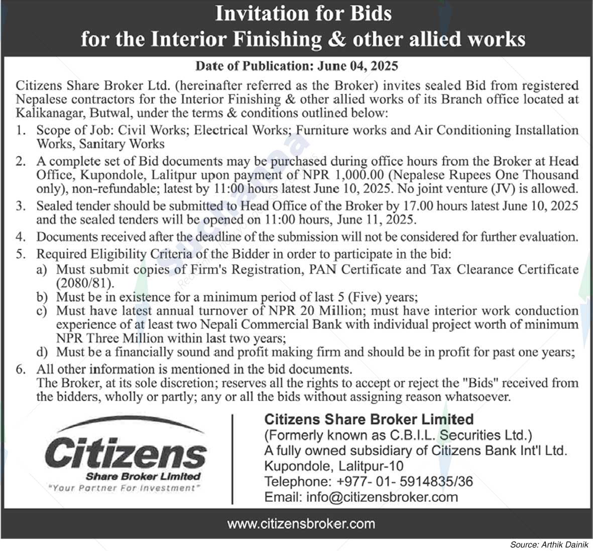Citizens Share Broker Limited