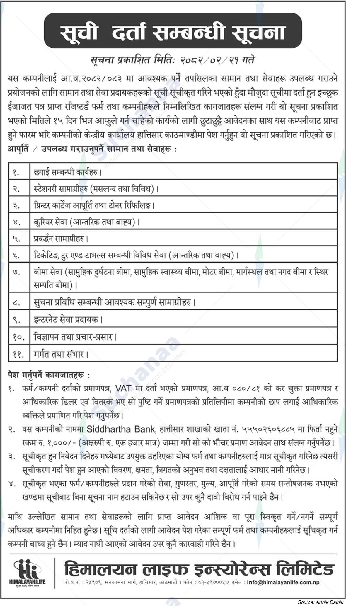 Himalayan Life Insurance Limited