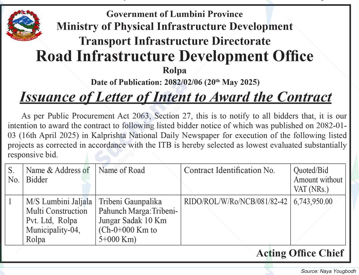 Road Infrastructure Development Office, Rolpa