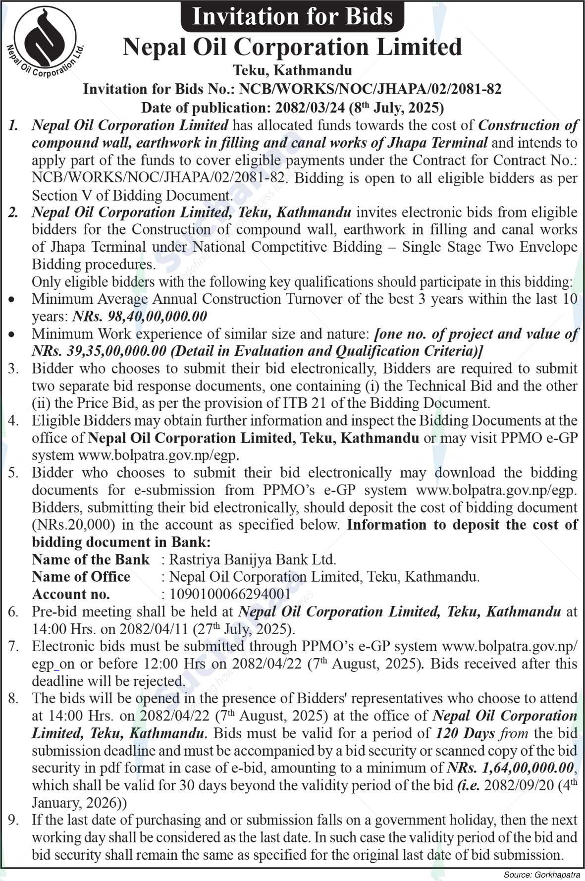 Nepal Oil Corporation Limited