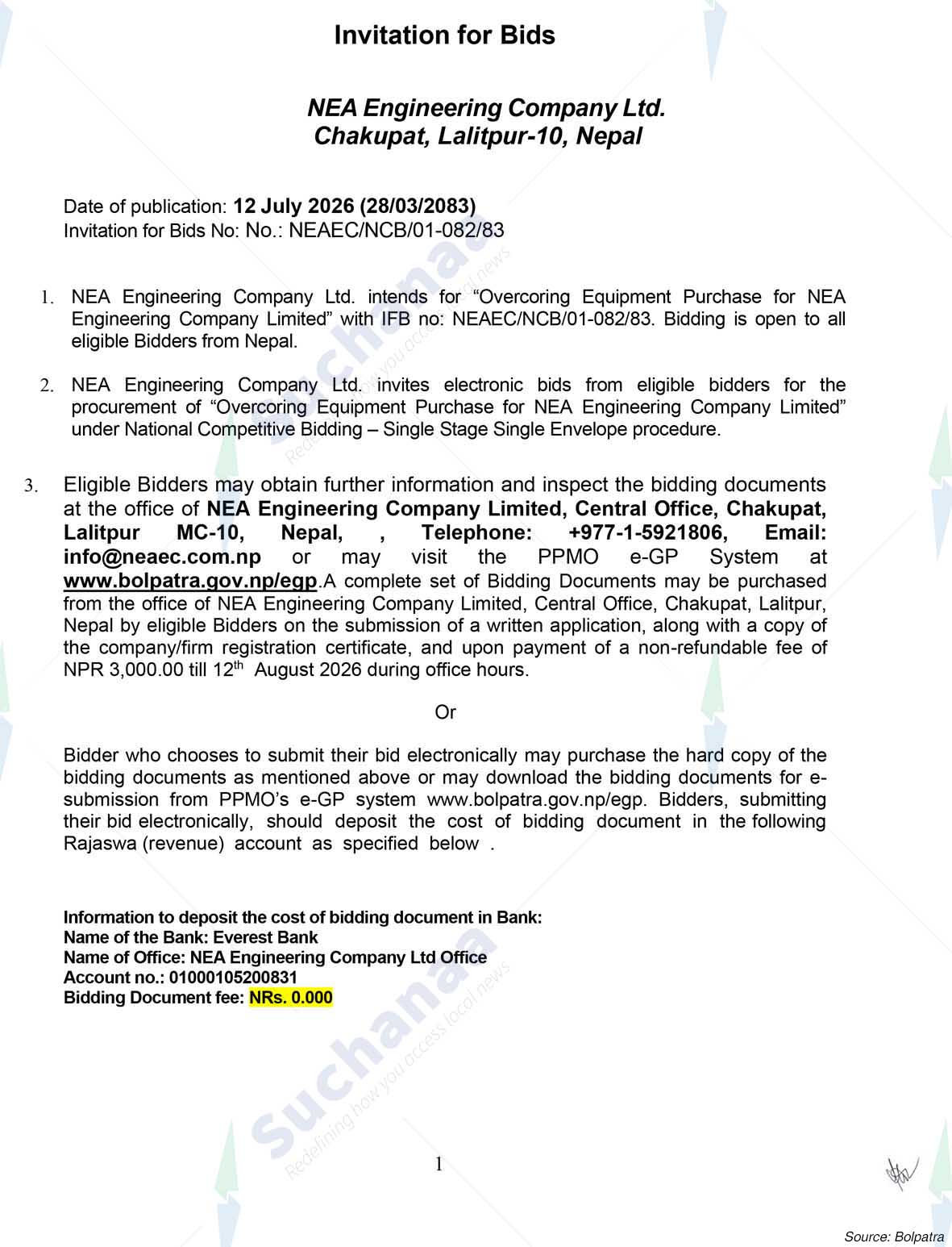 NEA Engineering Company Ltd. (NEC)