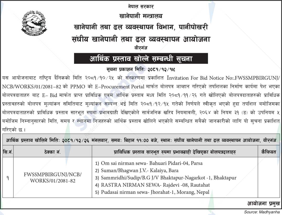 Federal Water and Sewerage Management Project