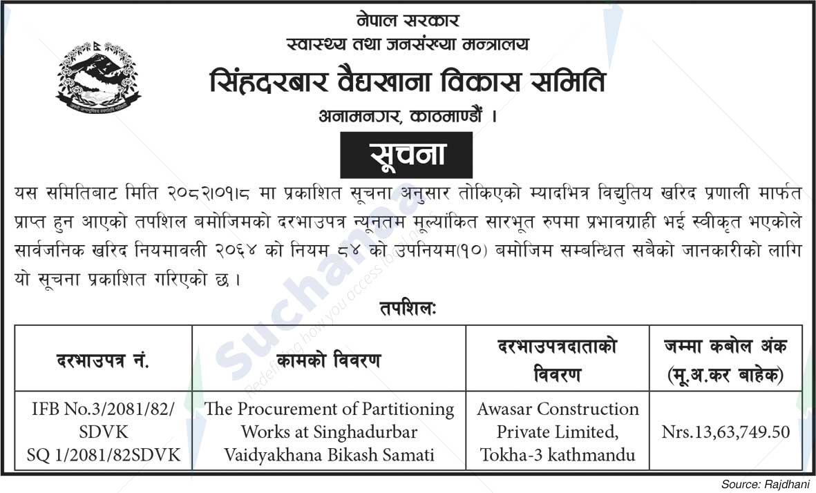 Singhadurbar Vaidyakhana Development Committee