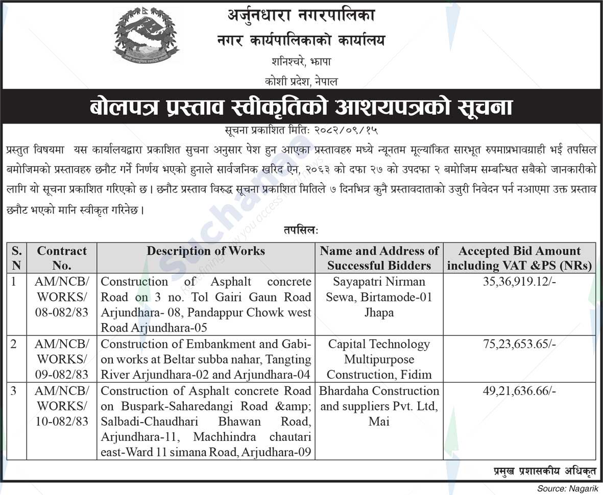 Arjundhara Municipality