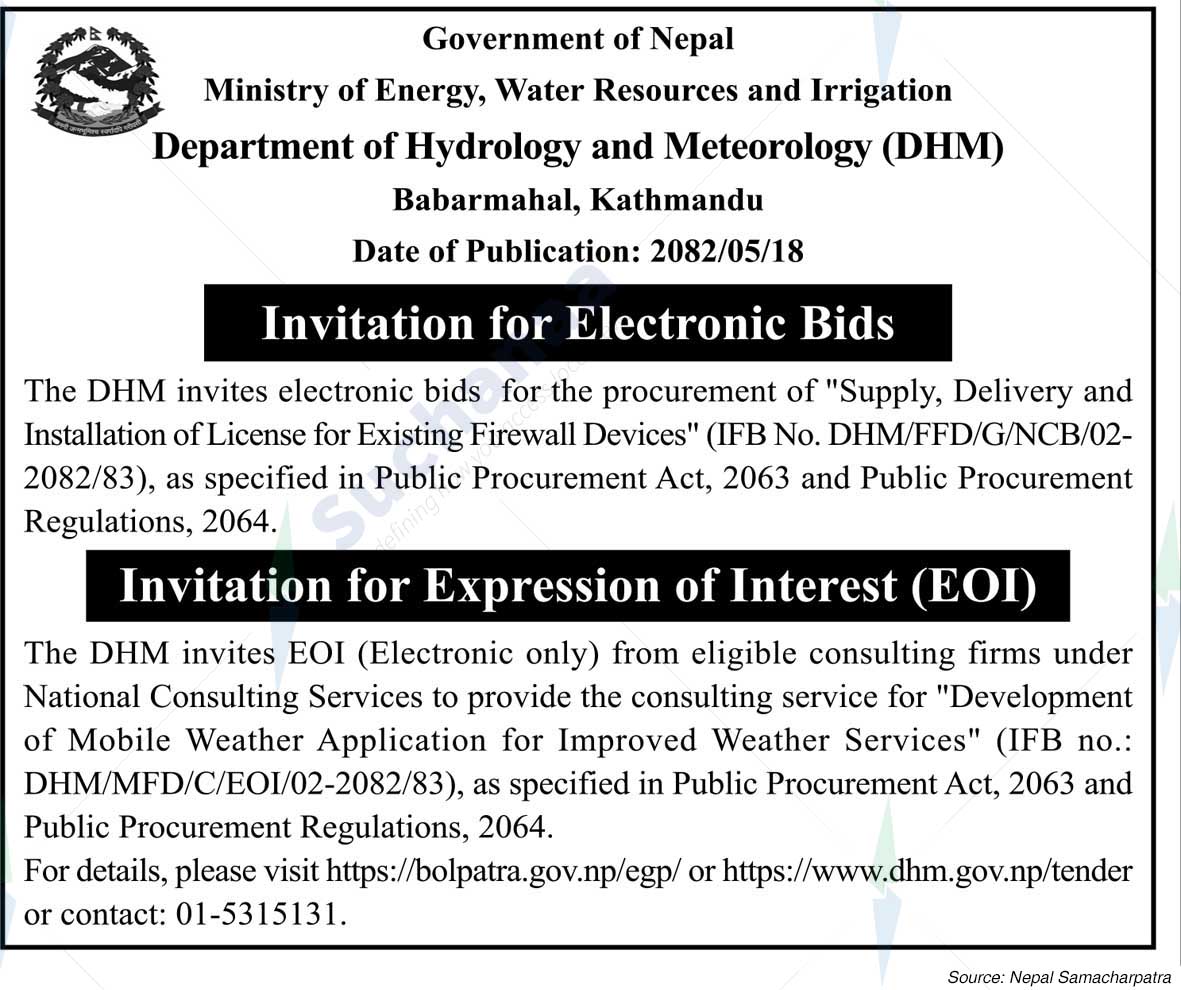 Department of Hydrology and Meteorology (DHM)