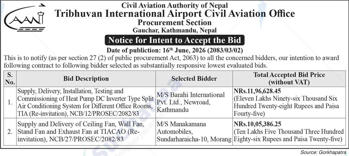 Tribhuvan International Airport