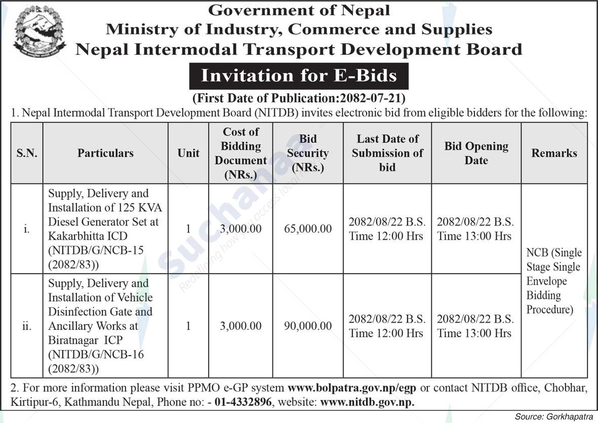 Nepal Intermodal Transport Development Board