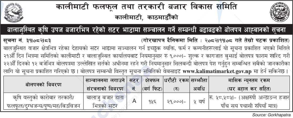 Kalimati Fruits and Vegetable Market Development Board
