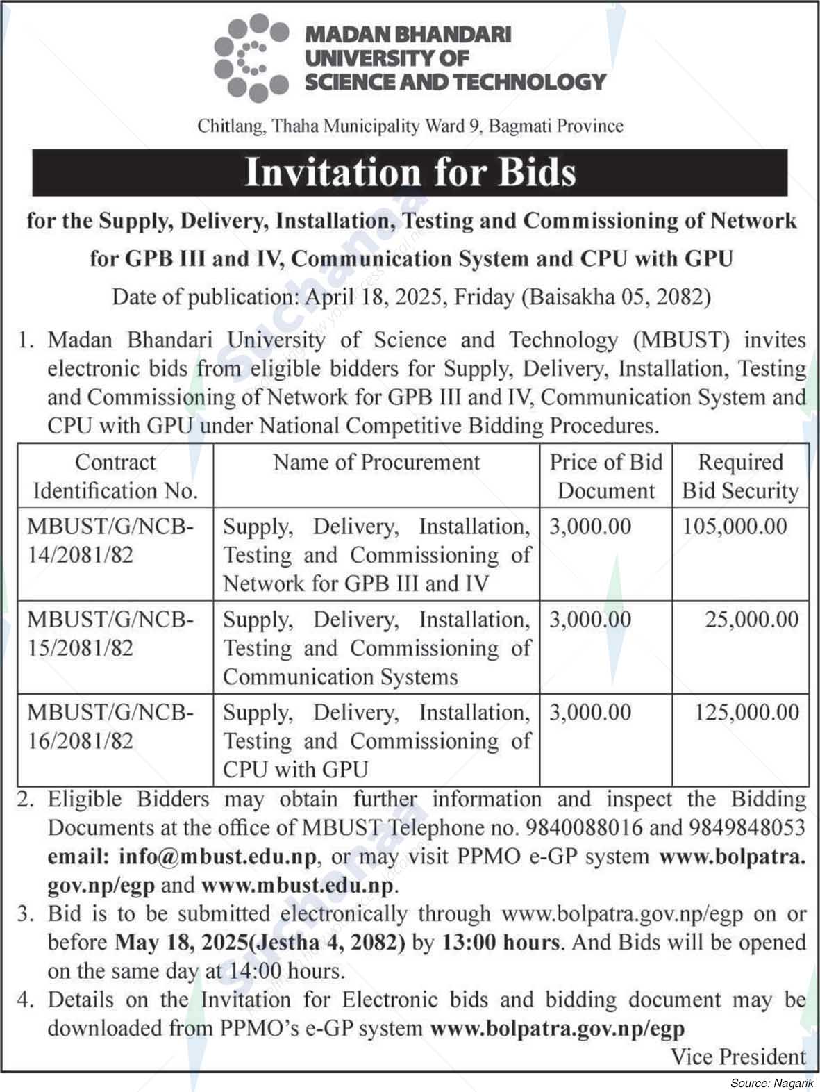 Madan Bhandari University of Science and Technology