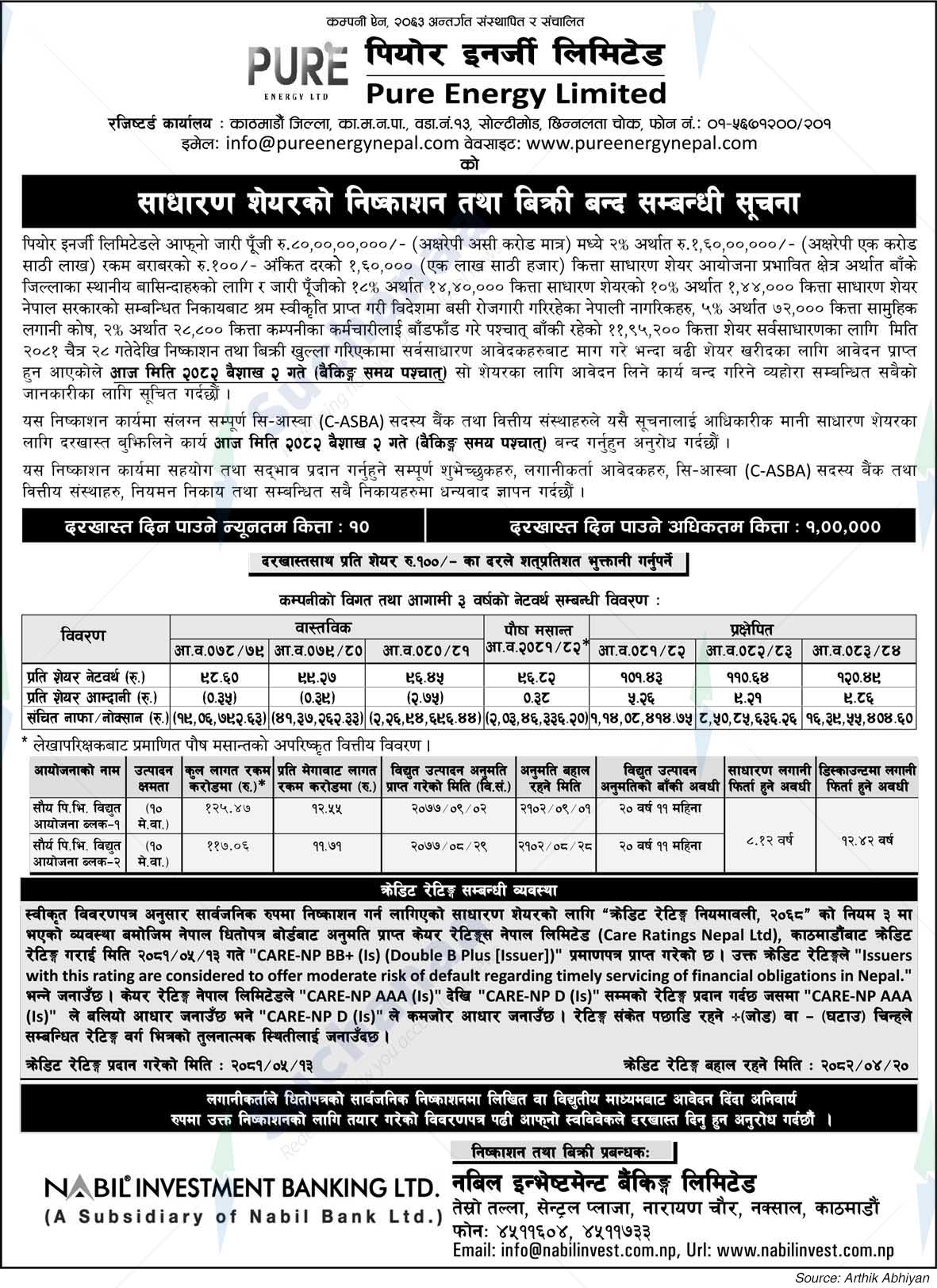 Pure Energy Limited