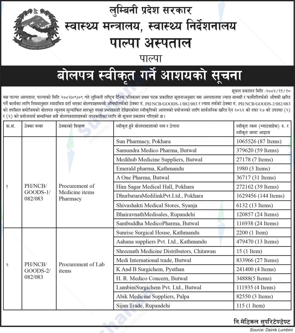 Palpa Hospital, Tansen