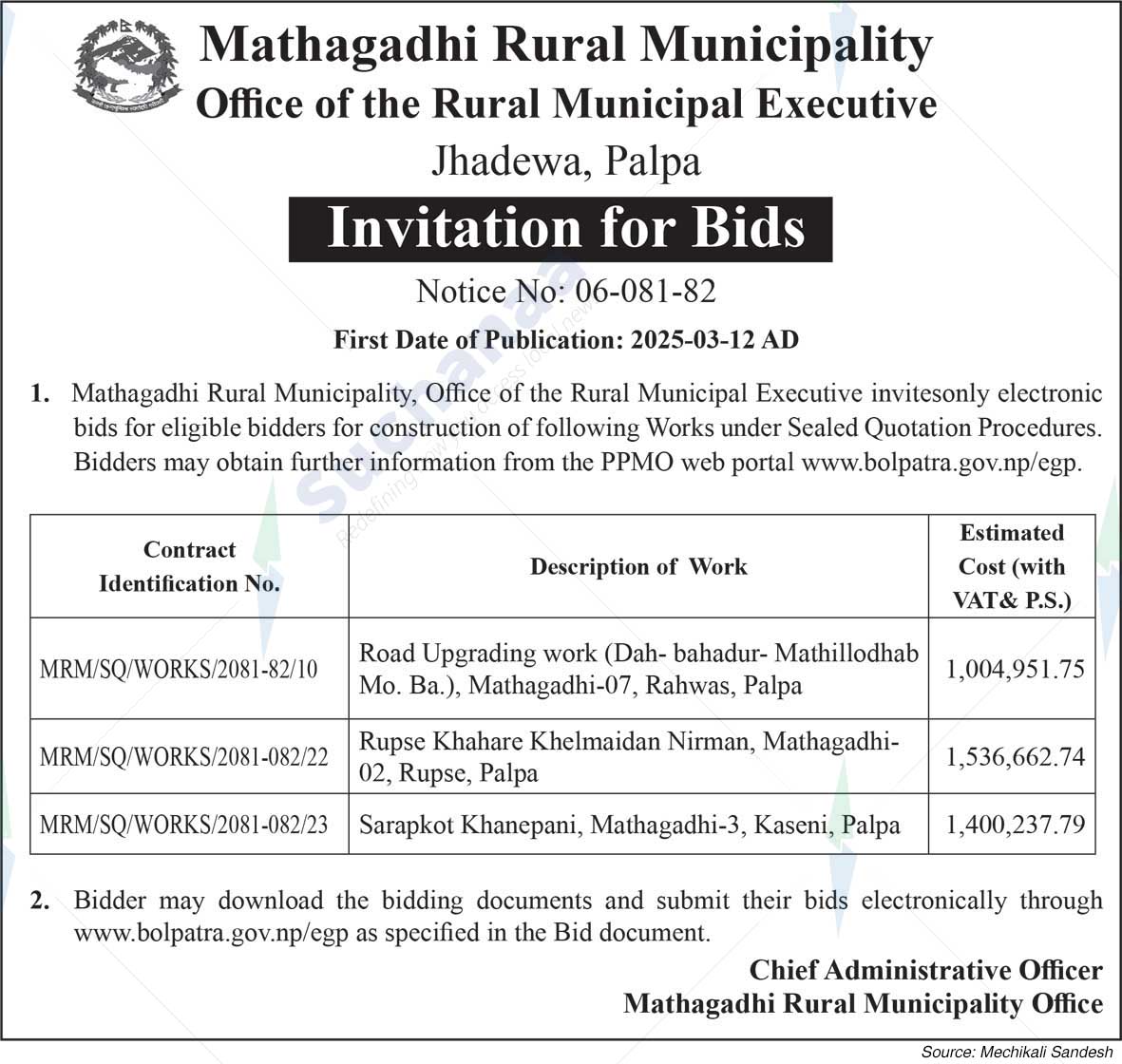 Mathagadhi Rural Municipality