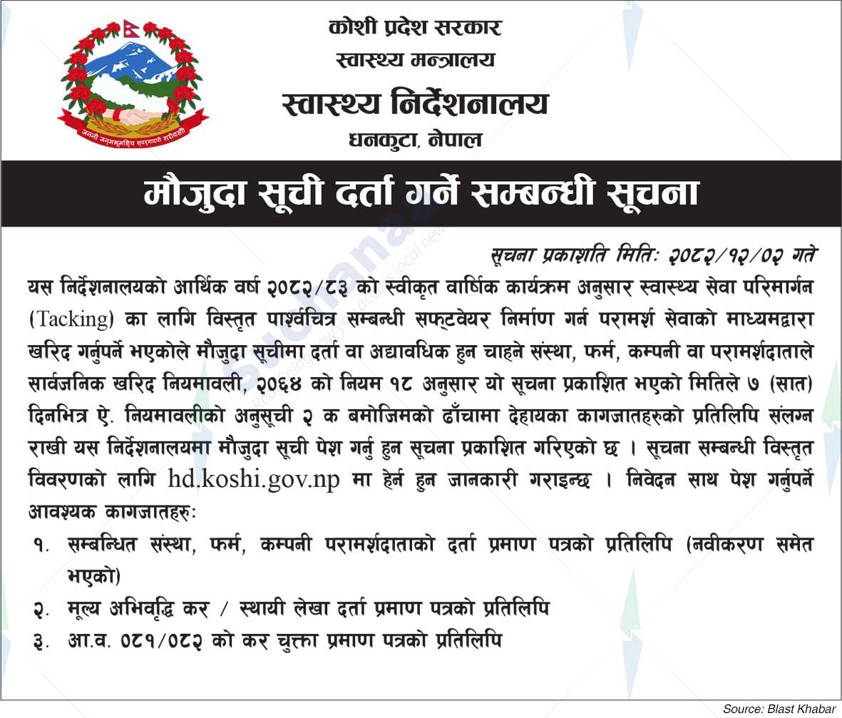 Health Directorate, Dhankuta
