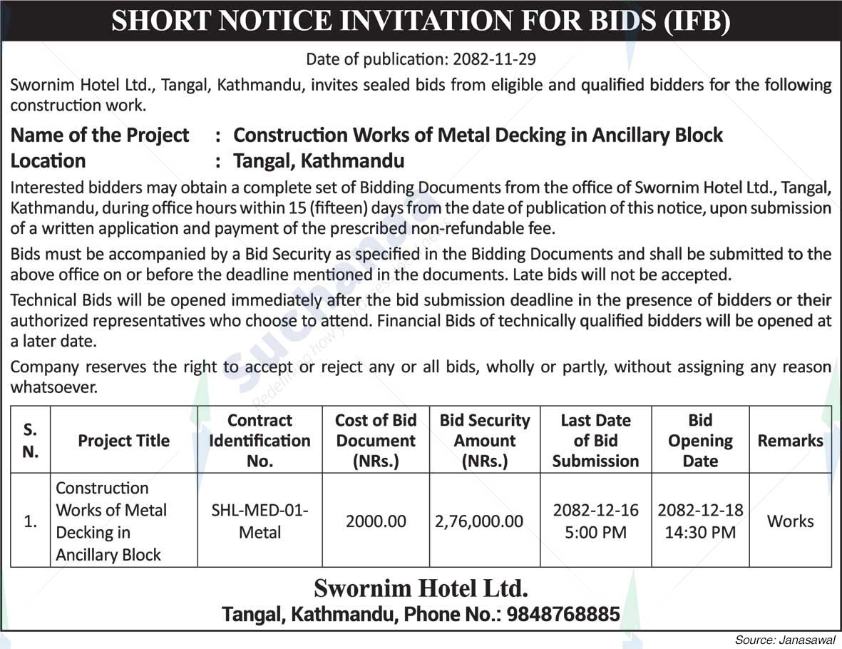 Swornim Hotel Ltd., Tangal, Kathmandu