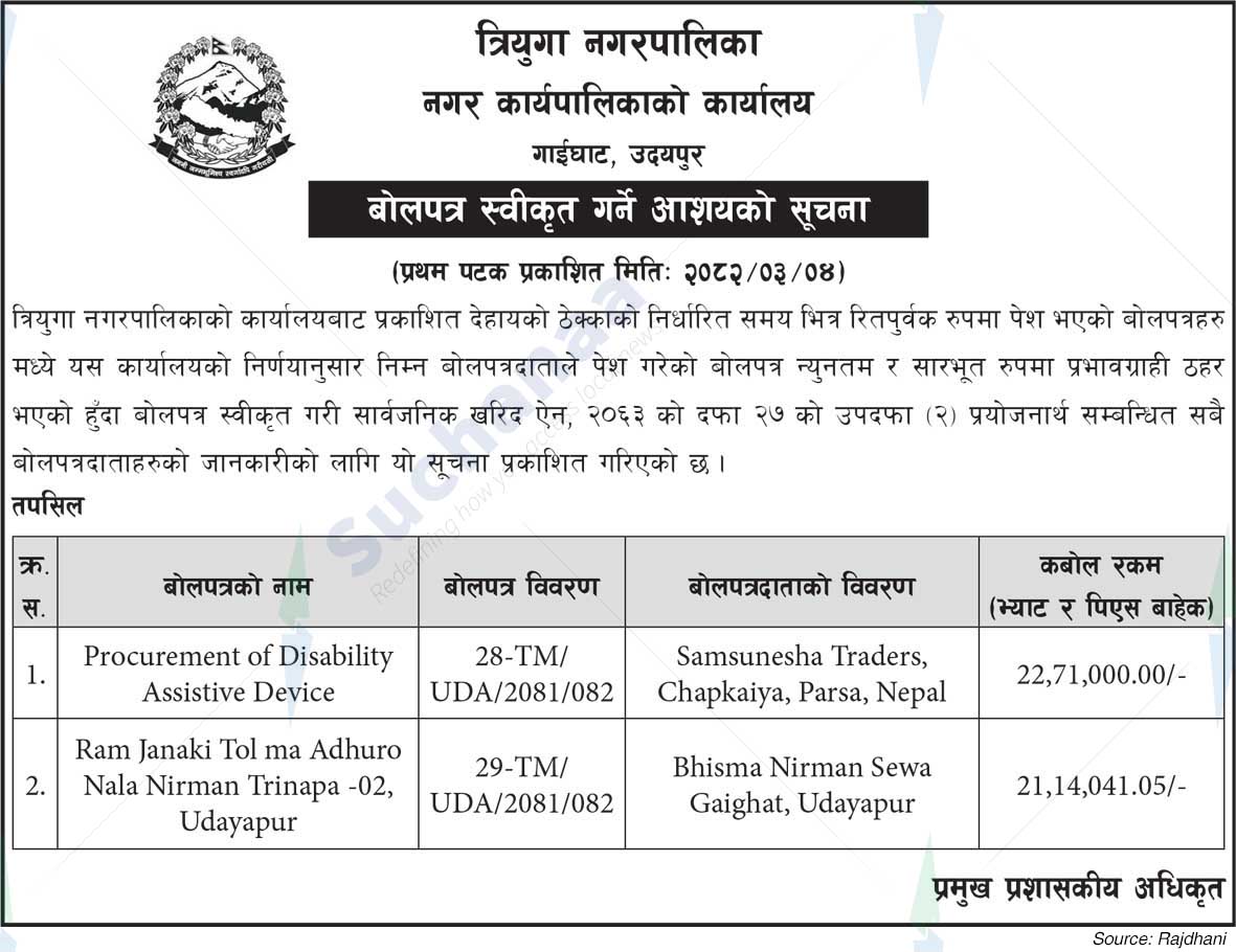 Triyuga Municipality