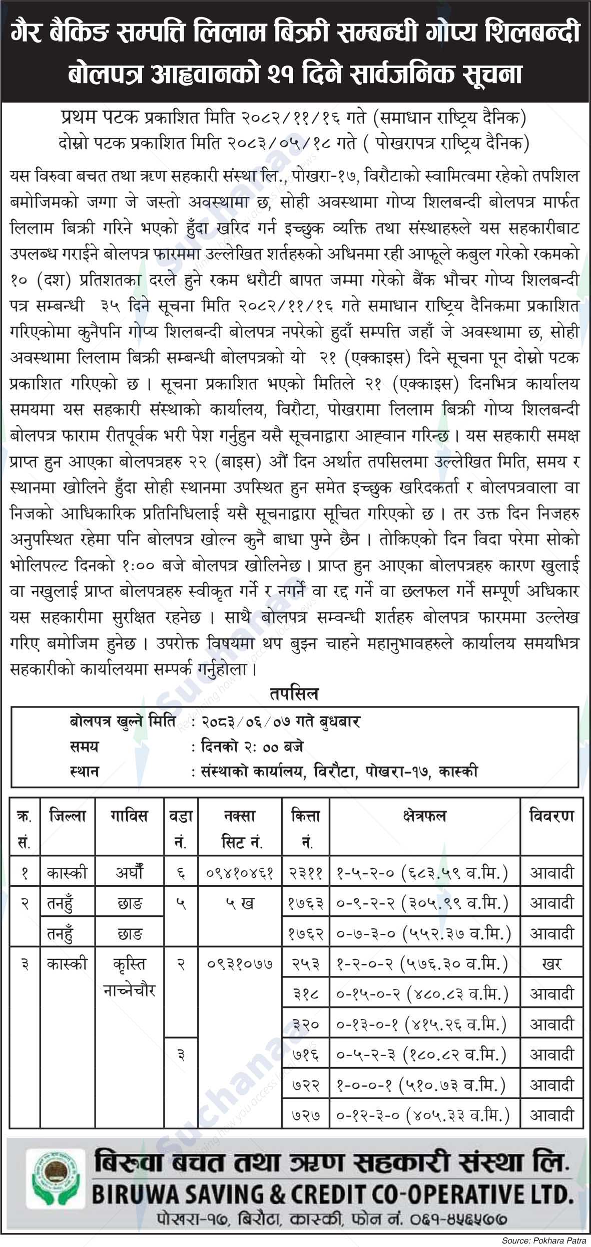 Biruwa Saving and Credit Co-operative Limited