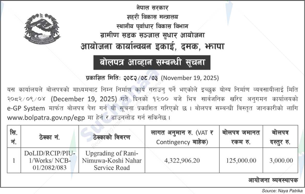 Project Implementation Unit, Damak, Jhapa