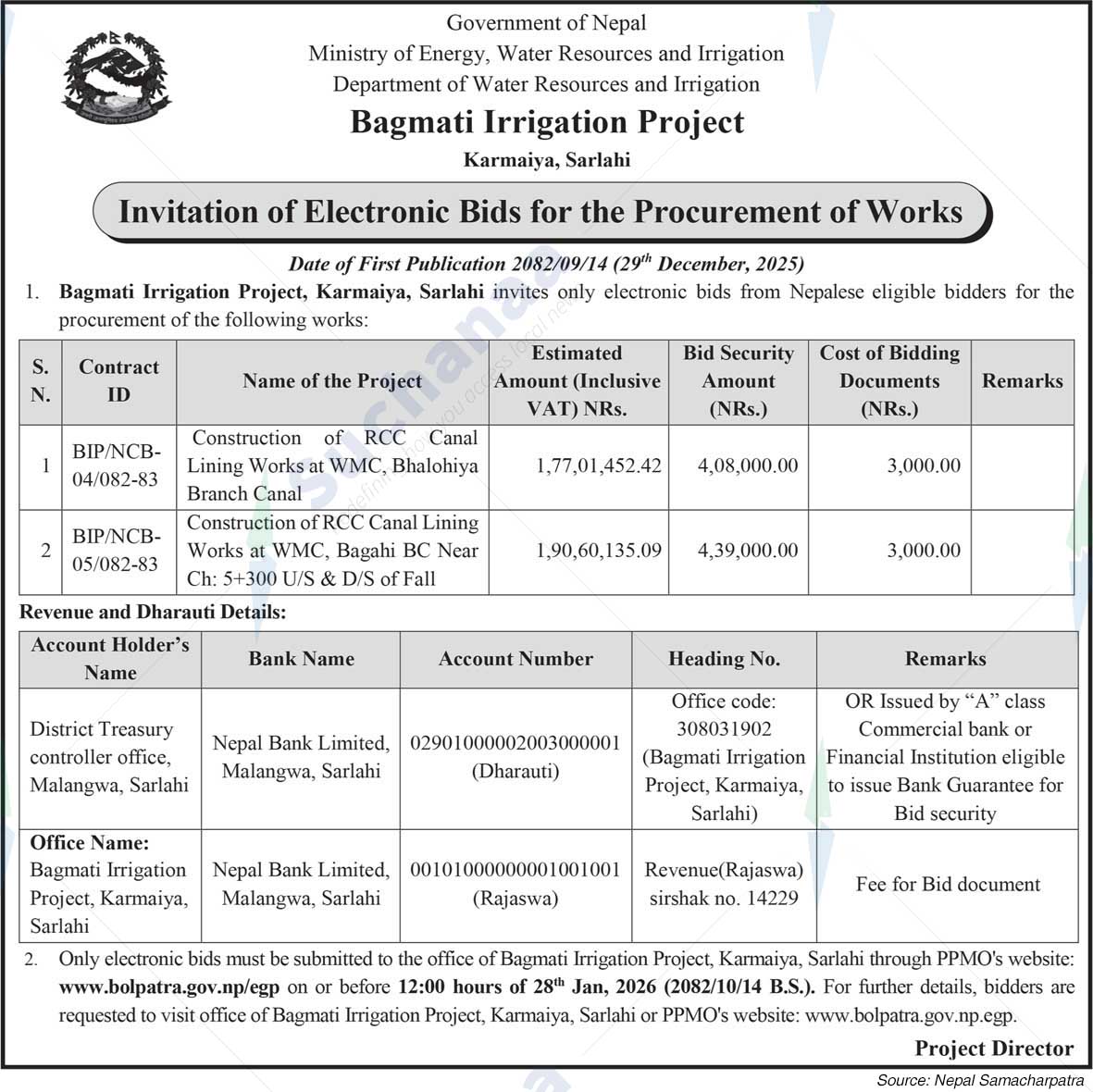 Bagmati Irrigation Project, Karmaiya, Sarlahi