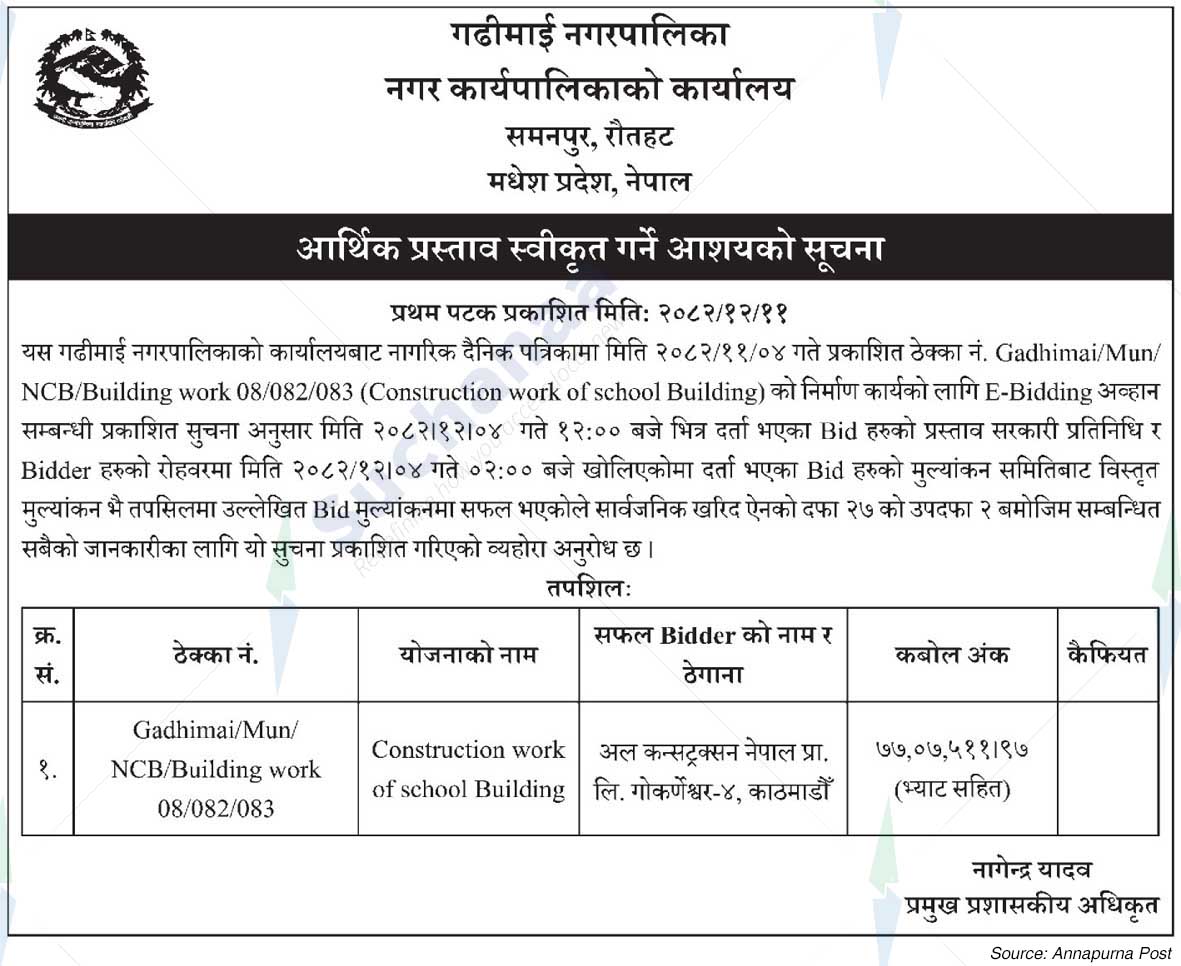 Gadhimai Municipality