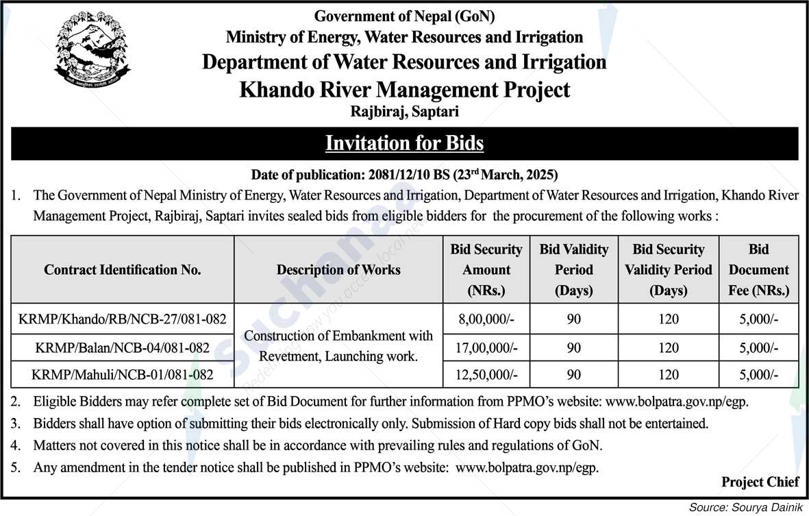 Khando River Management Project