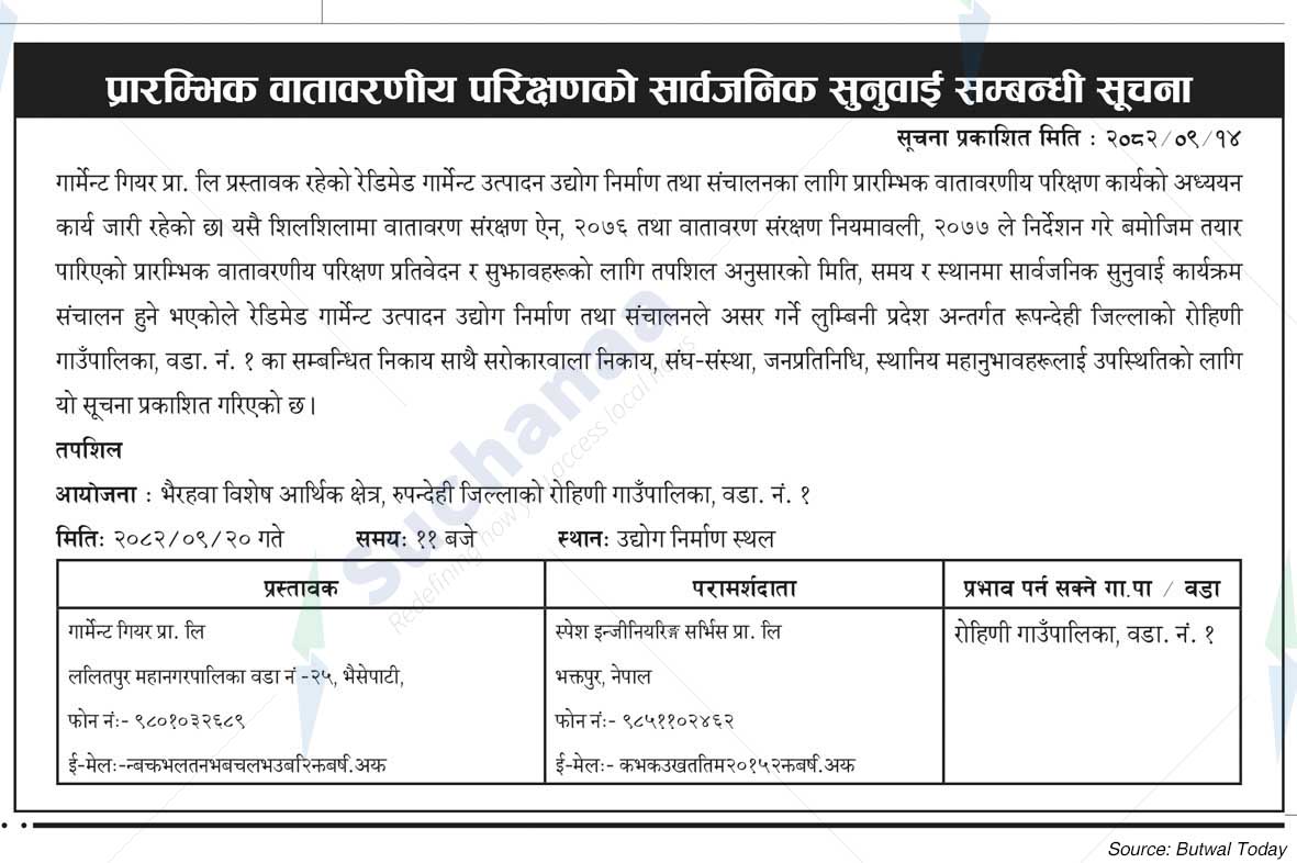 Garment Gear Pvt. Ltd., Bhaisepati, Lalitpur