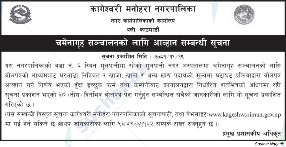 Kageshwari Manohara Municipality