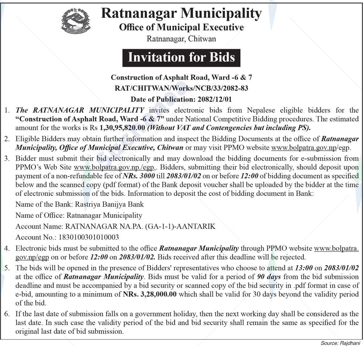 Ratnanagar Municipality