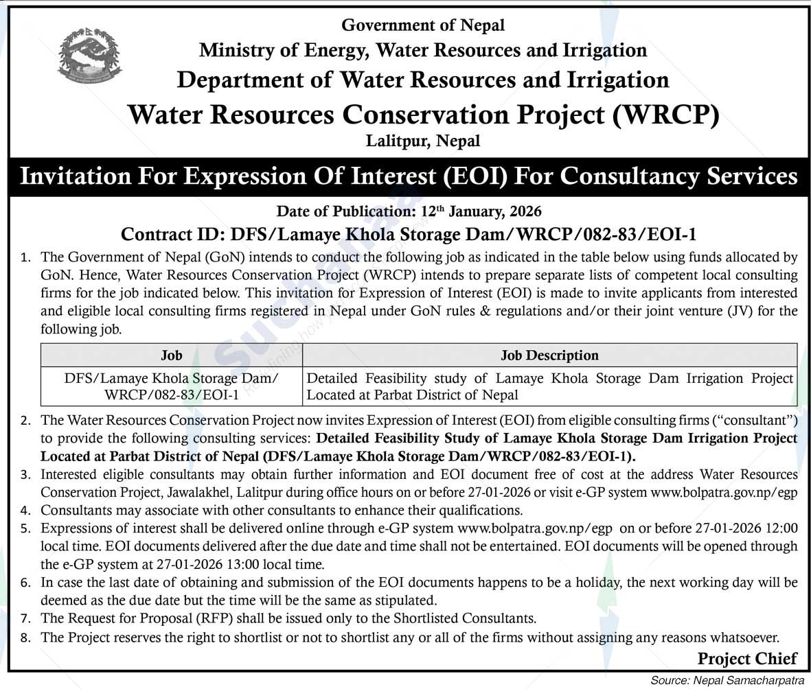 Water Resources Conservation Project (WRCP), Lalitpur