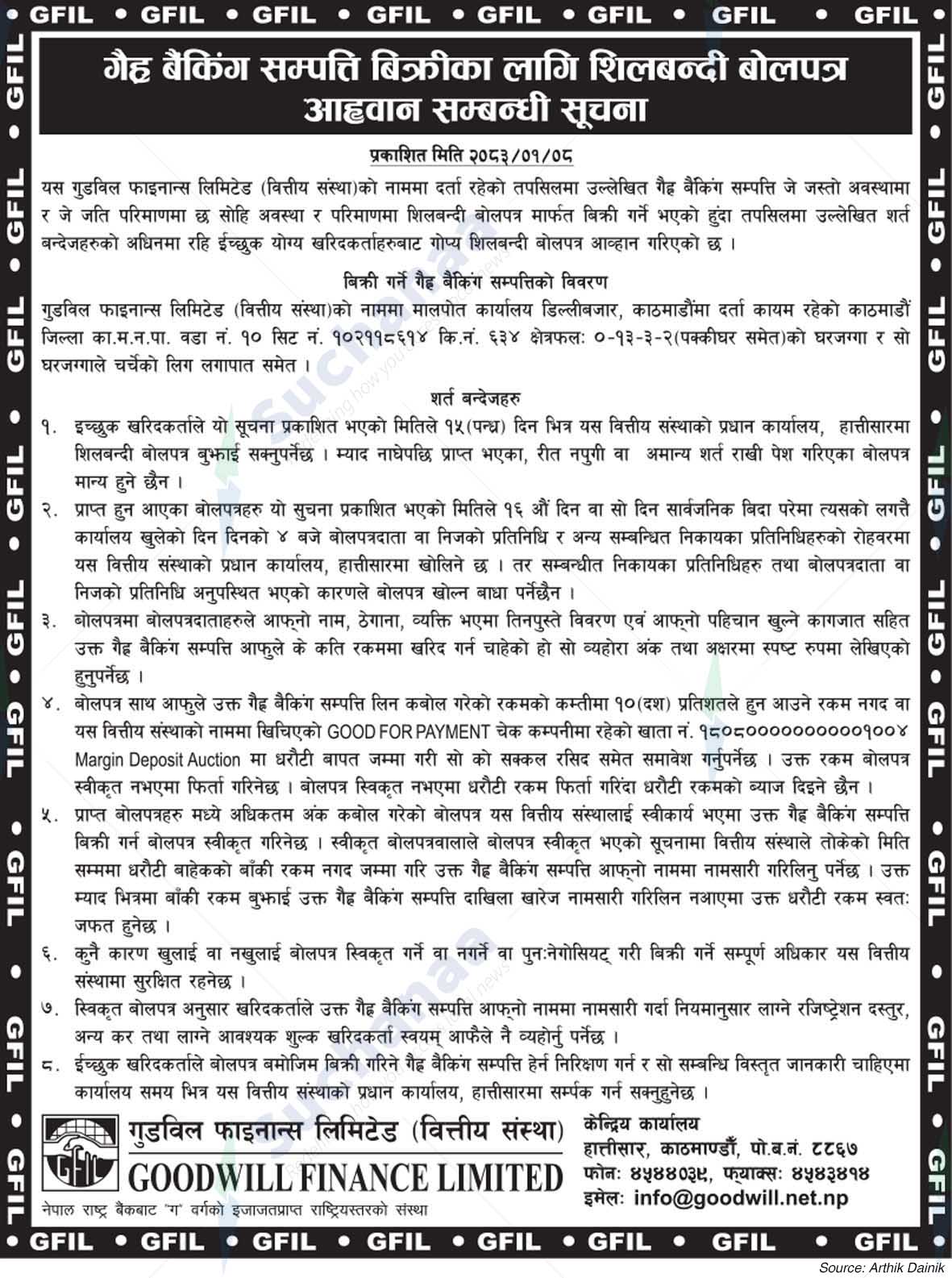 Goodwill Finance Limited